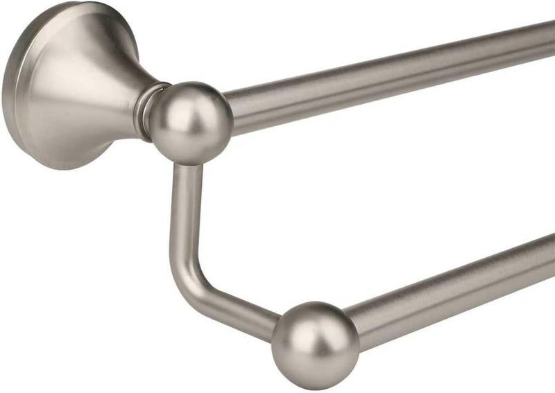 Ntipox Antique Bathroom Double-Towel Bar Brushed Nickel, 24 Inch Towel Racks for Bathroom Wall Mounted,Bathroom Accessories Towel Holder,Bathroom TwoTowel Rod Hanger - Image 1